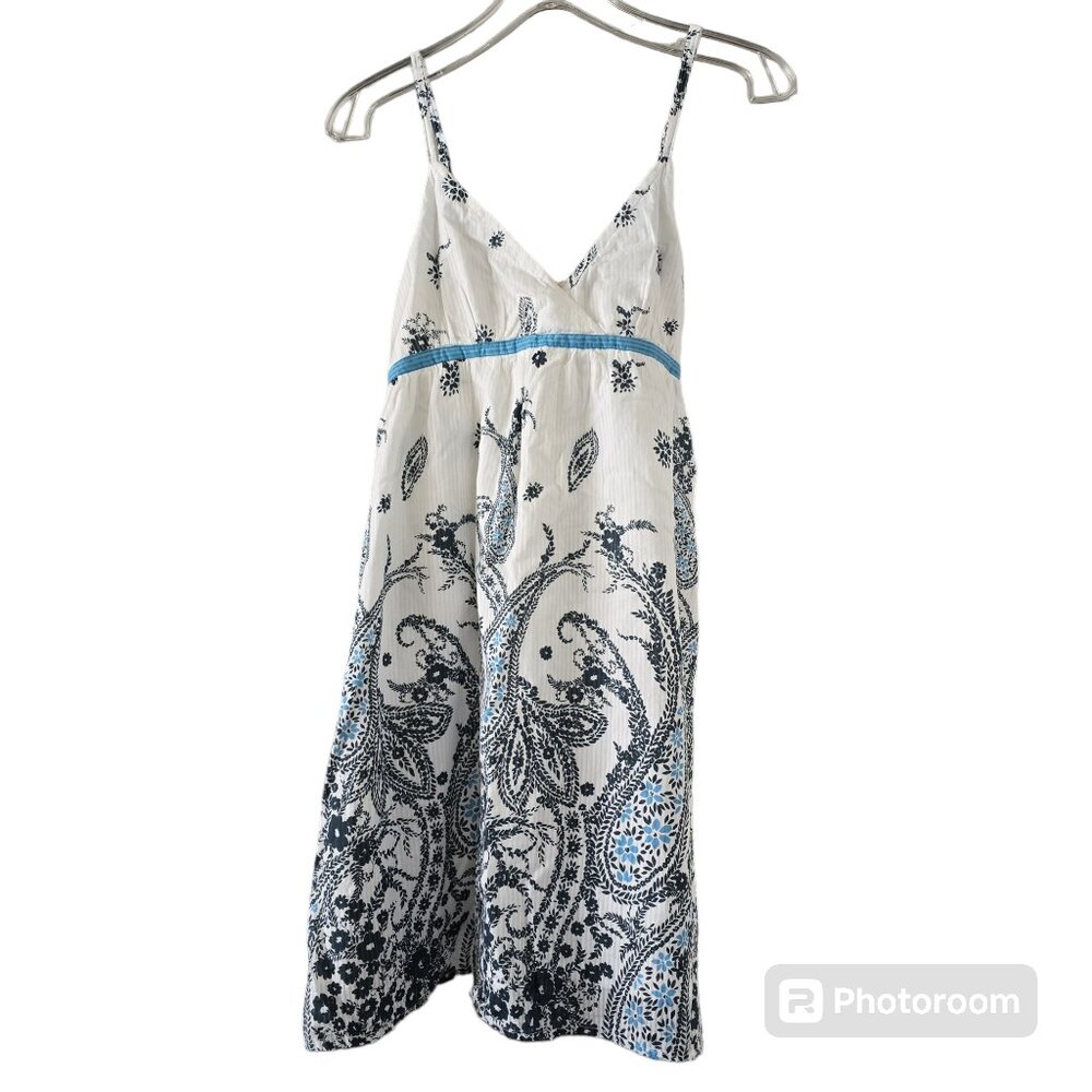 Aeropostale V-Neck Eyelet Dress with Stretchy Smocked Back